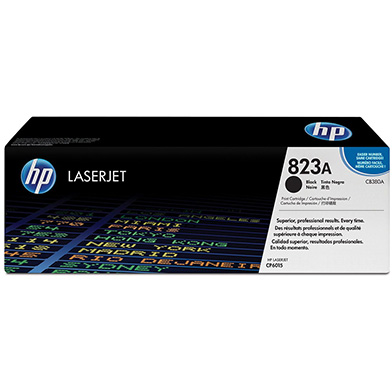 Genuine HP 823A Black Colour LaserJet Print Cartridge with ColourSphere Toner (16,500 Pages)